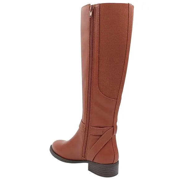 INC INTL Concepts Women Faron Knee High Riding Boots Size US 7M Cognac Smooth