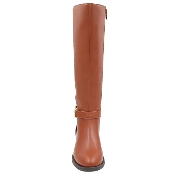 INC INTL Concepts Women Faron Knee High Riding Boots Size US 7M Cognac Smooth