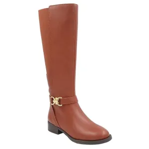 INC INTL Concepts Women Faron Knee High Riding Boots Size US 7M Cognac Smooth