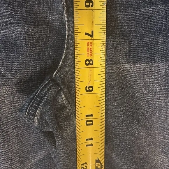 INC Skinny Leg Studded Jeans with Raw Hem Sz 4