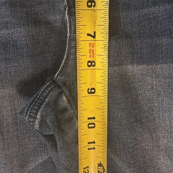 INC Skinny Leg Studded Jeans with Raw Hem Sz 4