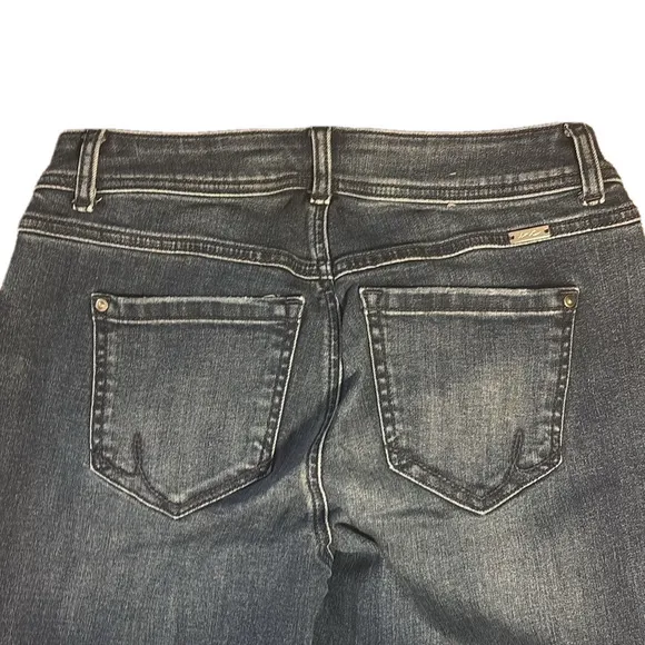 INC Skinny Leg Studded Jeans with Raw Hem Sz 4