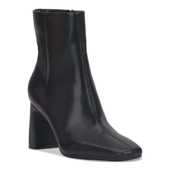 INC Womens Black Flexible Lightweight Odelya Square Toe Block Heel Boots 10.5 M
