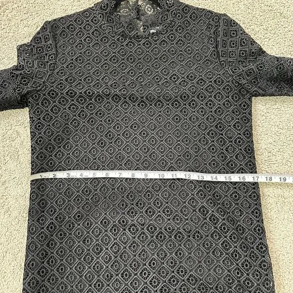 Iro Kara Black Eyelet Lace Dress