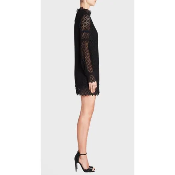 Iro Kara Black Eyelet Lace Dress