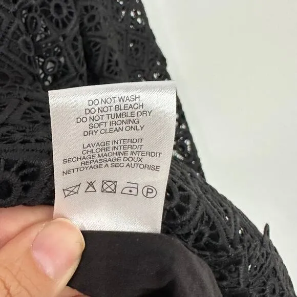 Iro Kara Black Eyelet Lace Dress