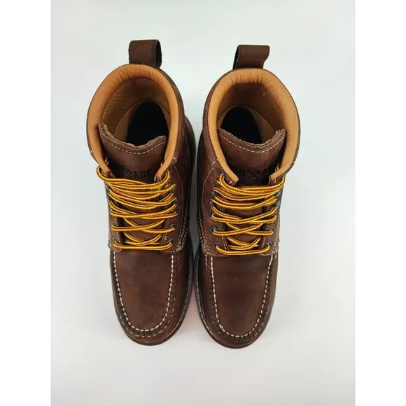 Iron Age Solidifier Men's Waterproof Brown Leather Boots Size 9.5W US