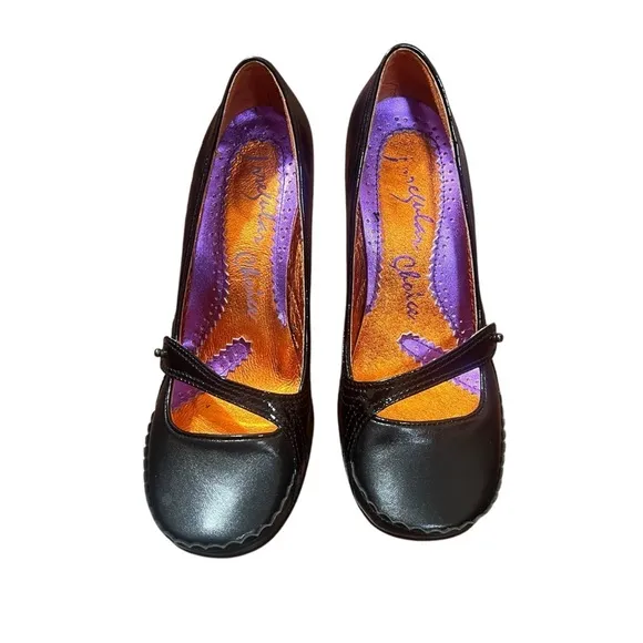 Irregular Choice RARE Swans Black High Heel Statement Pumps Women’s 37 (6.5-7)