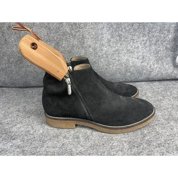ITALEAU Foliana Ankle Booties Women's EU 40 Black Suede Waterproof Boots