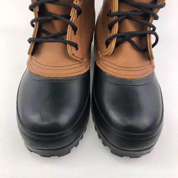J. Crew Brown Leather Waterproof Winter Boots 8
