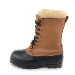 J. Crew Brown Leather Waterproof Winter Boots 8