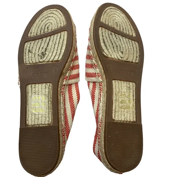 J. Crew Raffia Parrot Palm Espadrilles