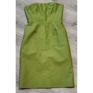 J Crew Women's Cypress Green Holiday Strapless Lined Size 2‎ (Sample Dress)