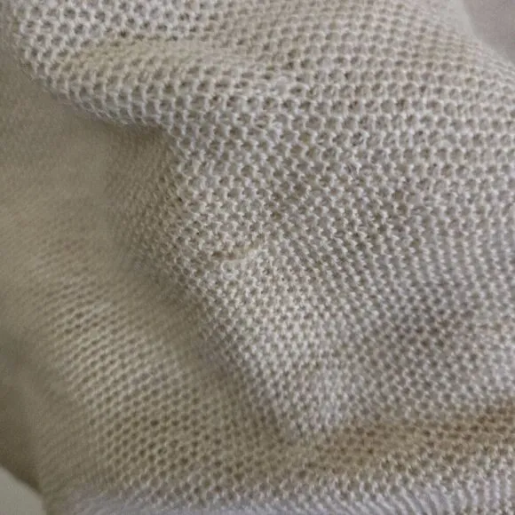 J. Jill Washable Merino Wool Boat Neck Lightweight Neutral Beige Tunic Size S