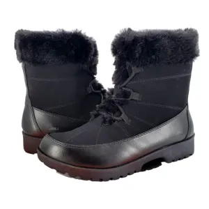 JBU Boots Womans 9 Faux Fur Winter Outdoor Combat Water Resistant Shoes