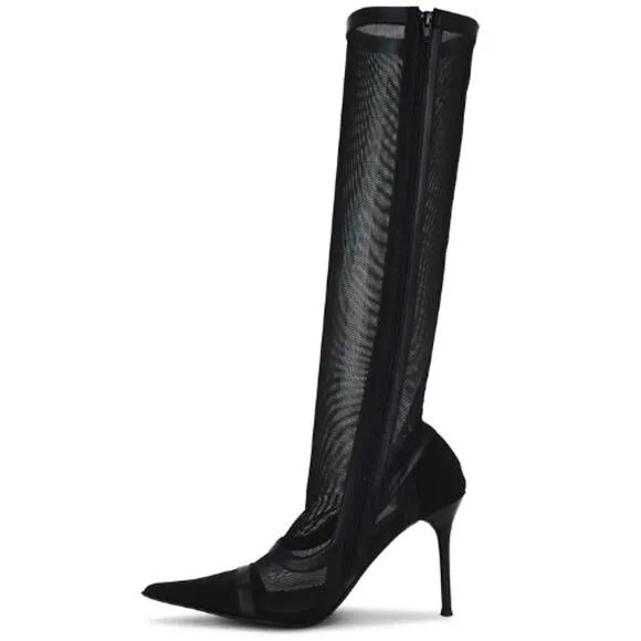 Jeffery Campbell Stockings Boots in Black EUC Size 7