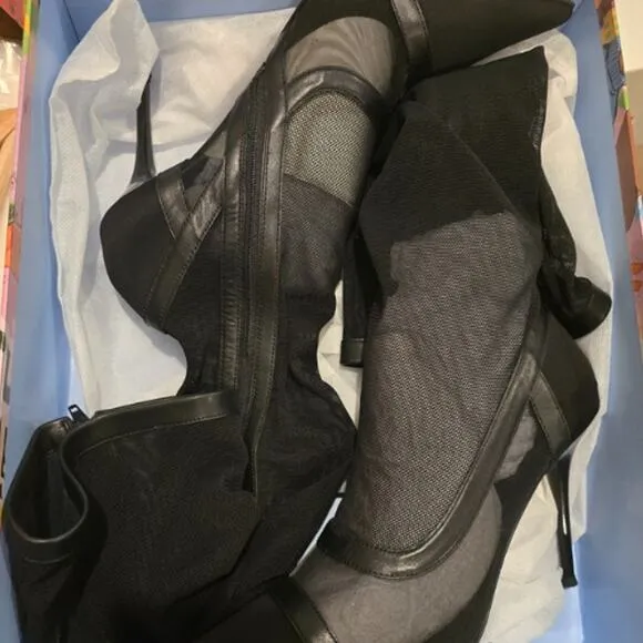 Jeffery Campbell Stockings Boots in Black EUC Size 7