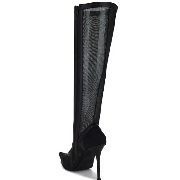 Jeffery Campbell Stockings Boots in Black EUC Size 7