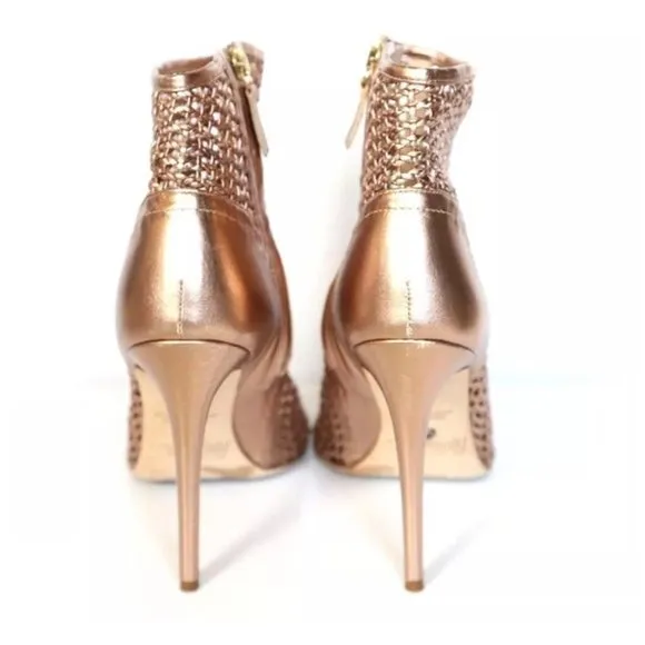 Jerome C. Rousseau Rose Gold Ankle Boots 37.5