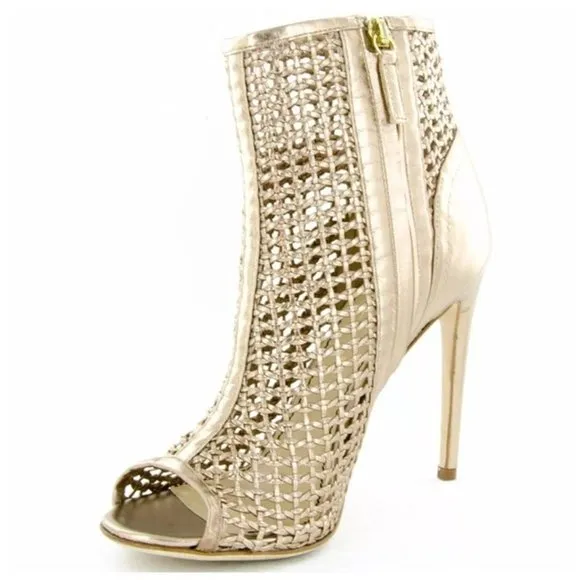 Jerome C. Rousseau Rose Gold Ankle Boots 37.5
