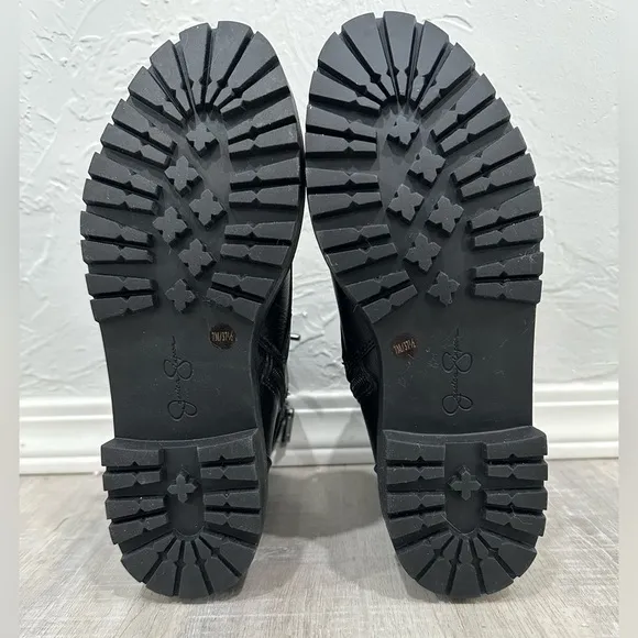 Jessica Simpson Kerina Black Fashion Combat Boots Size 7M
