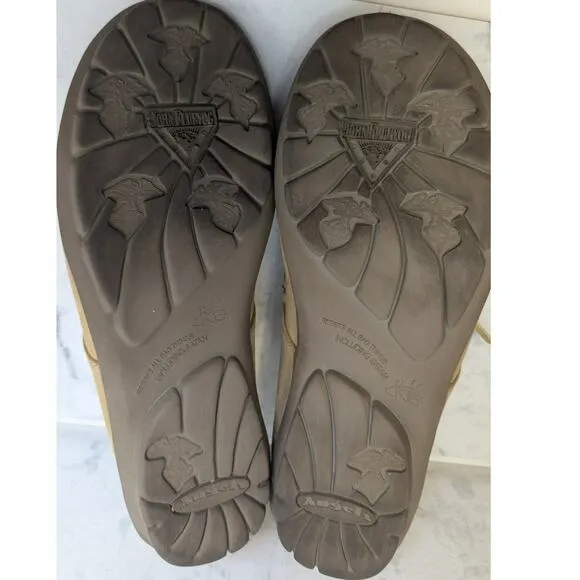 John Fluevog Travel Vogs Lace Up casual Shoes Leather tan mens 10