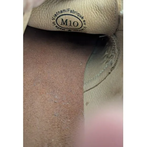 John Fluevog Travel Vogs Lace Up casual Shoes Leather tan mens 10