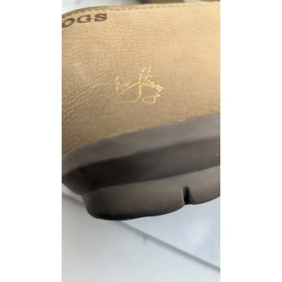 John Fluevog Travel Vogs Lace Up casual Shoes Leather tan mens 10