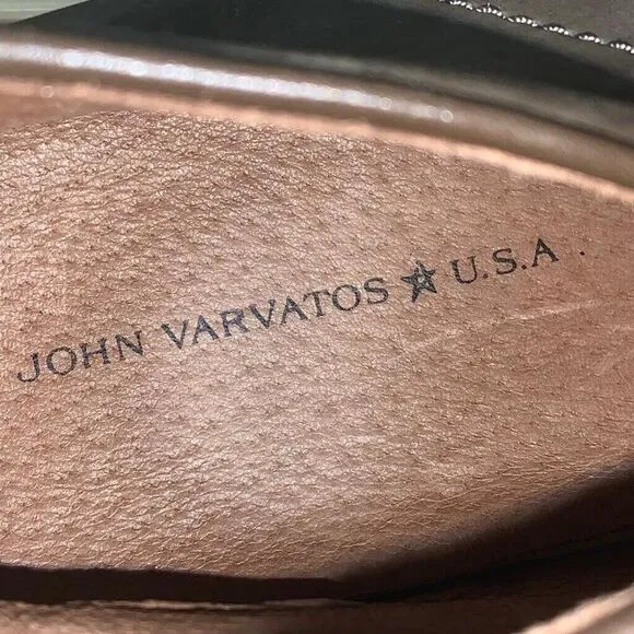 John Varvatos Men’s Size 10M Remy A616B Brown Reed Low Top Slip On Shoes Sneaker