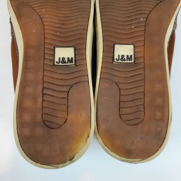 Johnston &amp; Murphy Mcguffey Woven Sheepskin Basketweave Slip On Shoes Size 13 Men