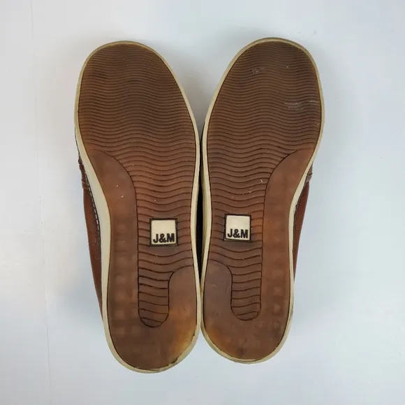 Johnston &amp; Murphy Mcguffey Woven Sheepskin Basketweave Slip On Shoes Size 13 Men