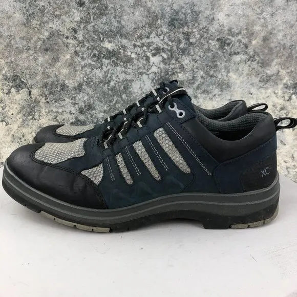 Johnston &amp; Murphy Men's Size 11M XC4 Cahill Sport Moc Toe Grey Black Blue Shoes