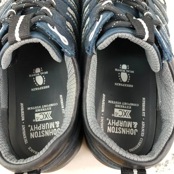Johnston &amp; Murphy Men's Size 11M XC4 Cahill Sport Moc Toe Grey Black Blue Shoes