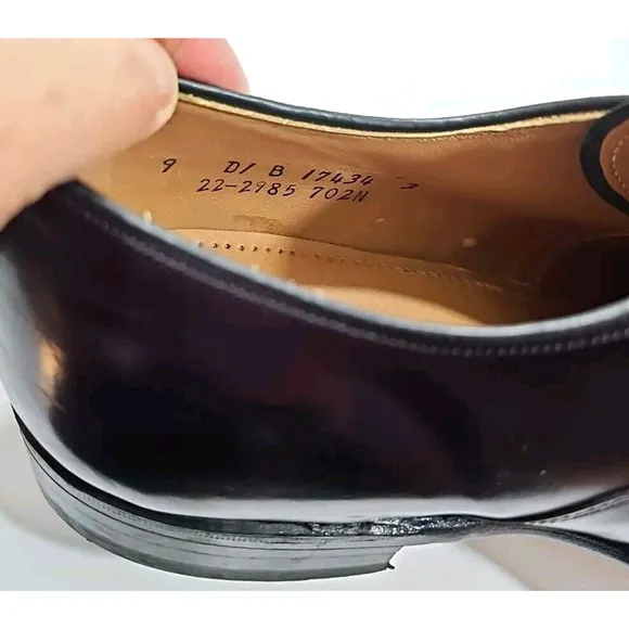 Johnston &amp; Murphy Optima Comfort Brown Leather Cap Toe Oxford Shoes Size 9 D/B