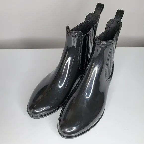 Joie Kada Waterproof Rain Boots Ankle Black Bootie