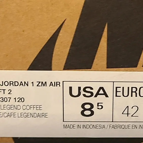 Jordan 1 Air Zoom Men's Shoes in Tan and Brown NEW