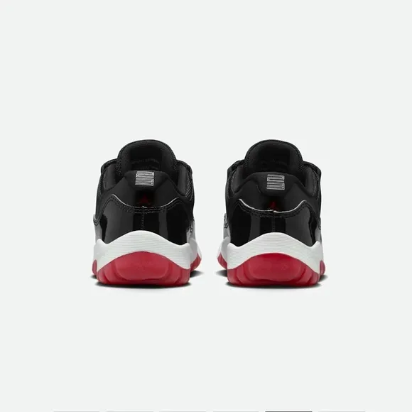Jordan Black and Red Athletic Sneakers (Jordan11)