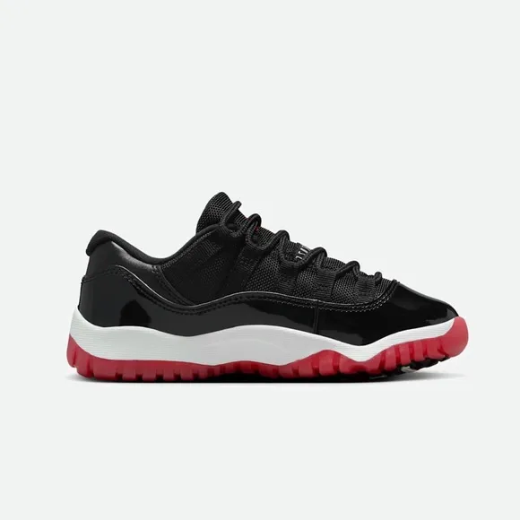 Jordan Black and Red Athletic Sneakers (Jordan11)