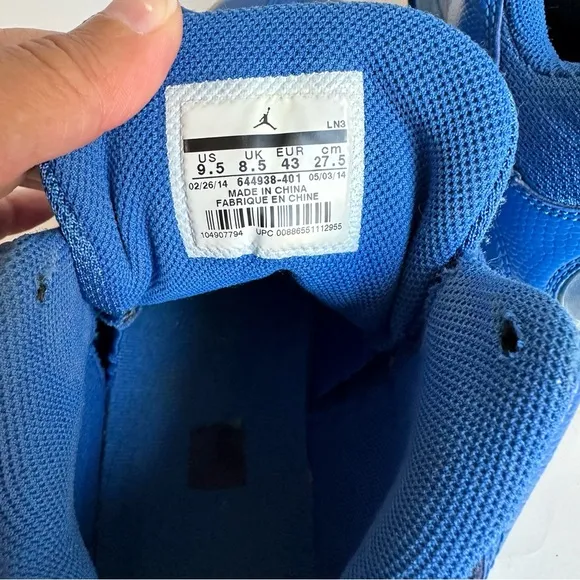 Jordan Jumpman Team 1 Sport Blue/White-Black Lace Up Sneakers