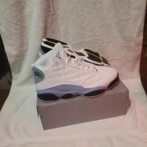 Jordan White and Black Athletic Shoes with Cushioning