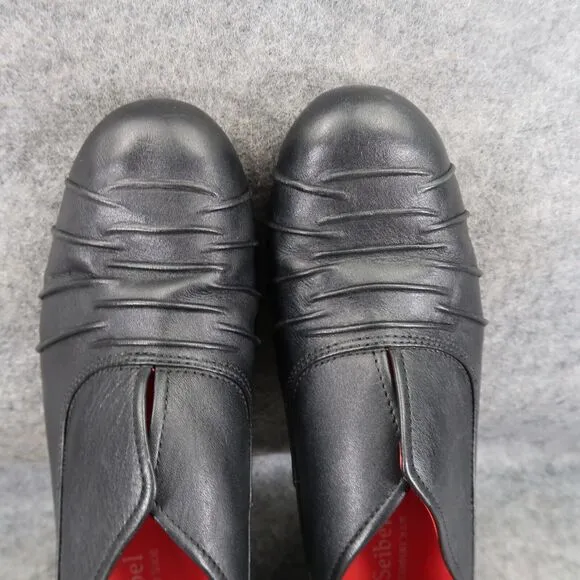Josef Seibel Shoes Womens 41 Bootie Slip On Fashion Leather Block Heel Comfort