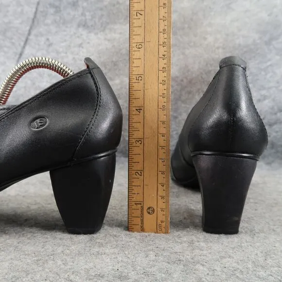 Josef Seibel Shoes Womens 41 Bootie Slip On Fashion Leather Block Heel Comfort