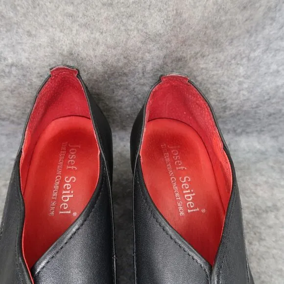 Josef Seibel Shoes Womens 41 Bootie Slip On Fashion Leather Block Heel Comfort