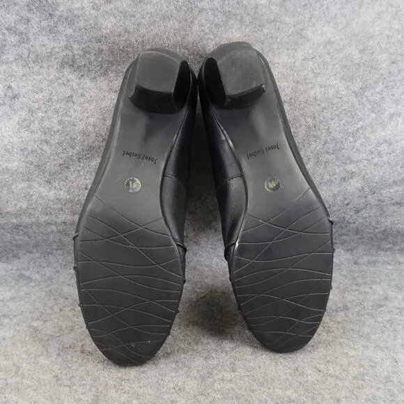 Josef Seibel Shoes Womens 41 Bootie Slip On Fashion Leather Block Heel Comfort