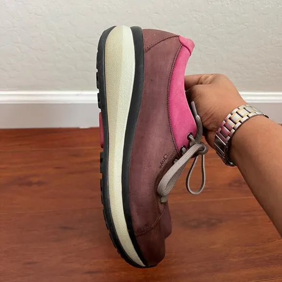 Joya Ortholite Athena Fig Pink Burgundy Athletic Walking Shoes Womens Sz 38