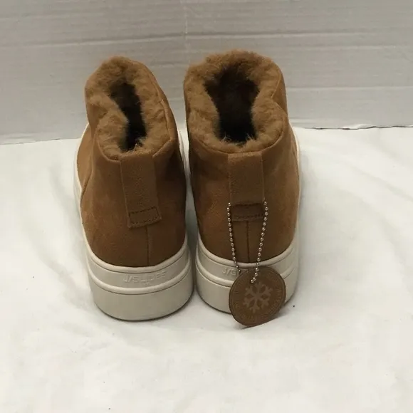 J/SLIDES boots with faux fur