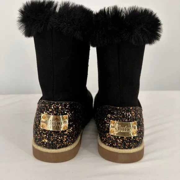 Juicy Couture Girls Coronado 2 Fashion Suede Snow Boots Junior Size 3
