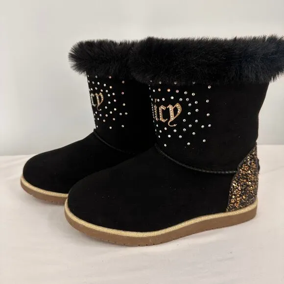 Juicy Couture Girls Coronado 2 Fashion Suede Snow Boots Junior Size 3