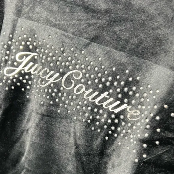 Juicy Couture Velour Black Pajama Loungewear Sleepwear