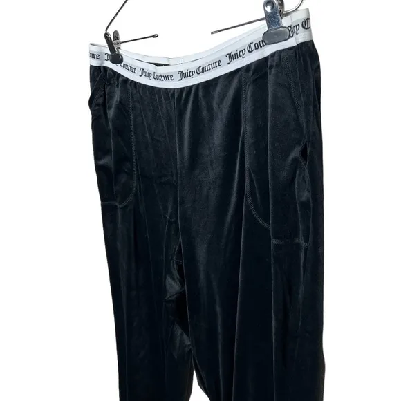 Juicy Couture Velour Black Pajama Loungewear Sleepwear